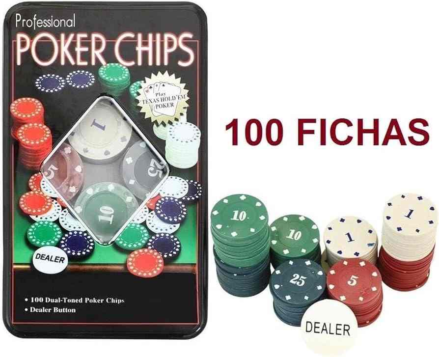 FICHAS P/ POCKER C/100